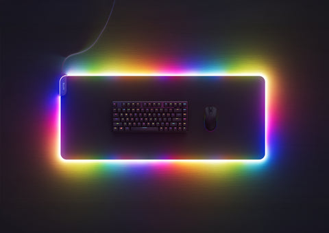 HYTE CNVS Pitch Black mouse pad RGB MAT-HYTE-CNVS-B vista principal