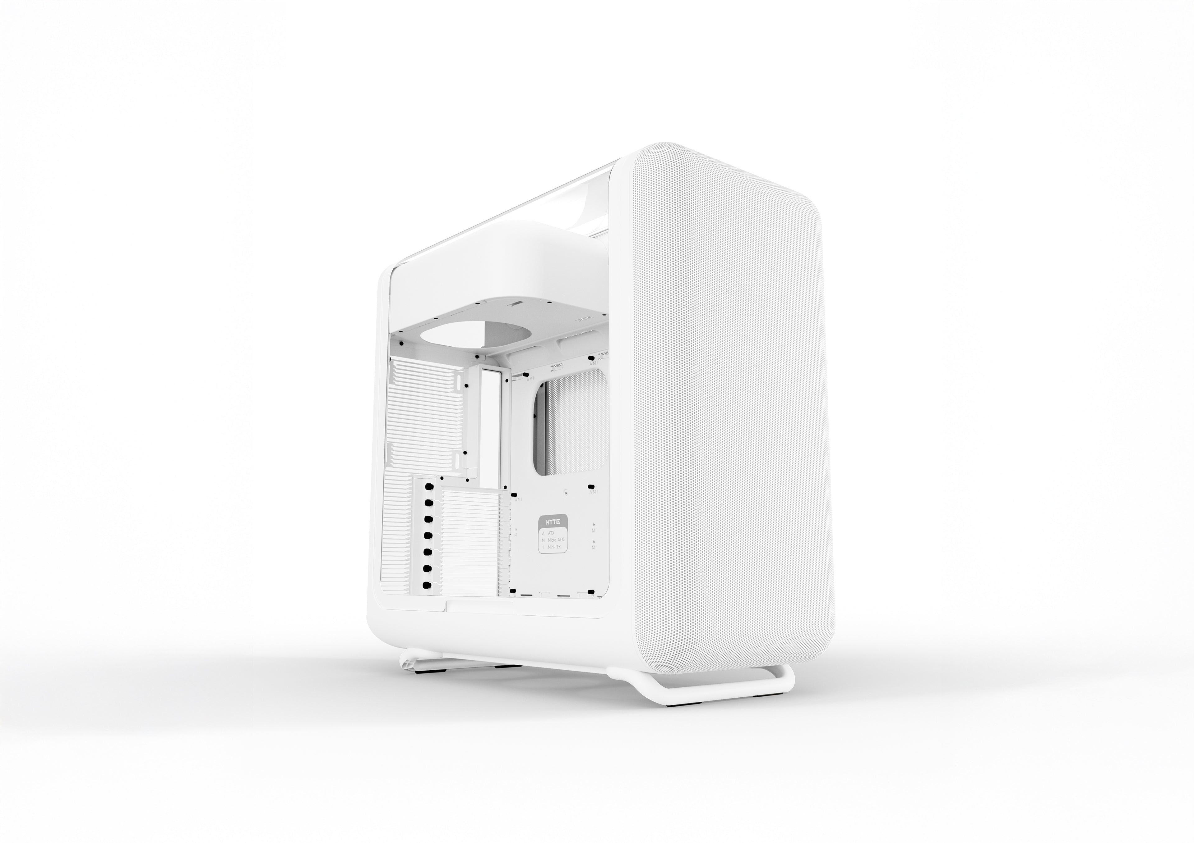 Gabinete HYTE X50 Snow White Mid Tower ATX - Vidrio Acústico 4mm - Soporte E-ATX y GPU 430mm - CS-HYTE-X50G-WW vista principal