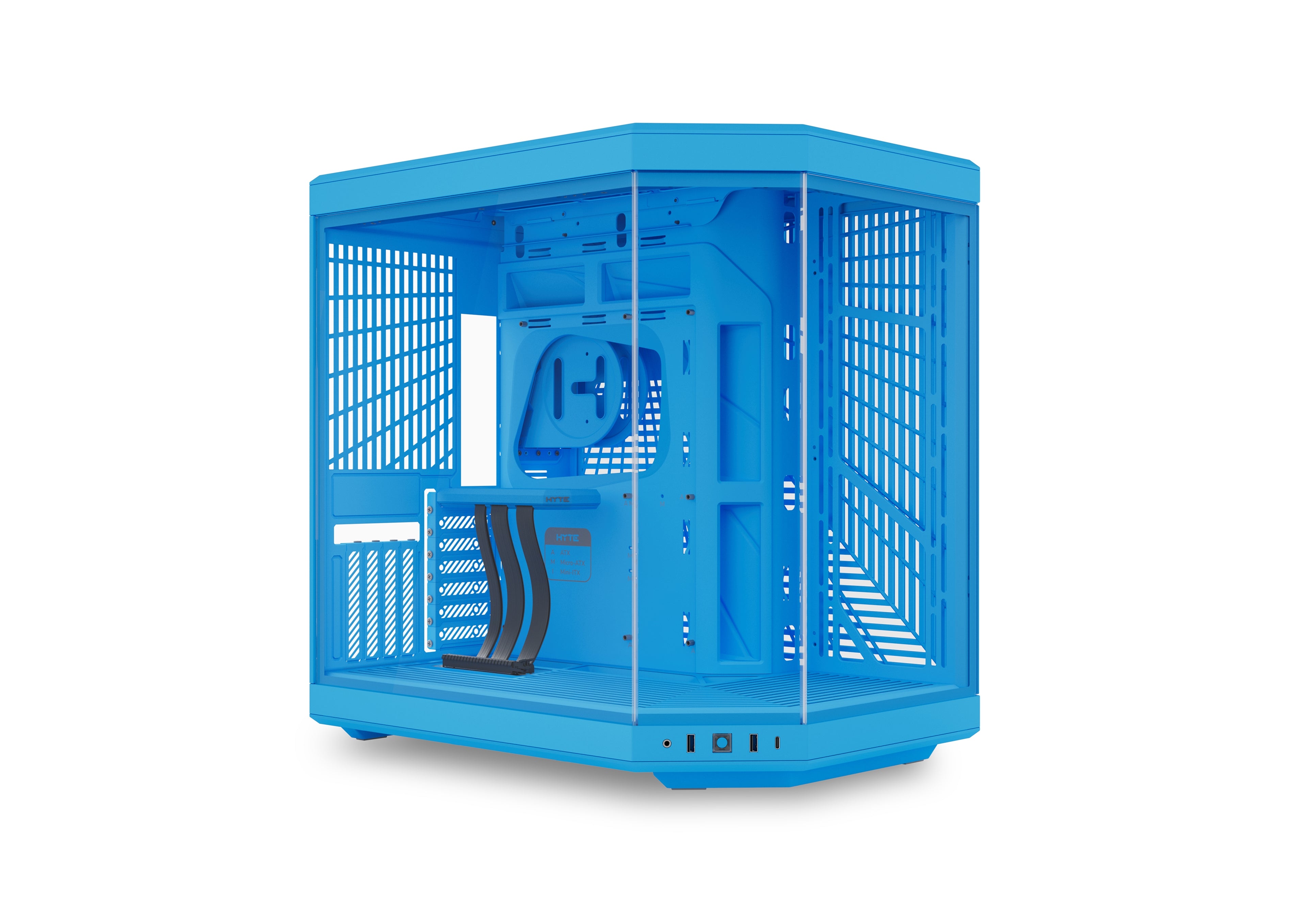 Gabinete HYTE Y70 Blueberry Milk Mid Tower ATX - Doble Cámara - Riser PCIe 4.0 - GPU 422mm - CS-HYTE-Y70-BM vista principal