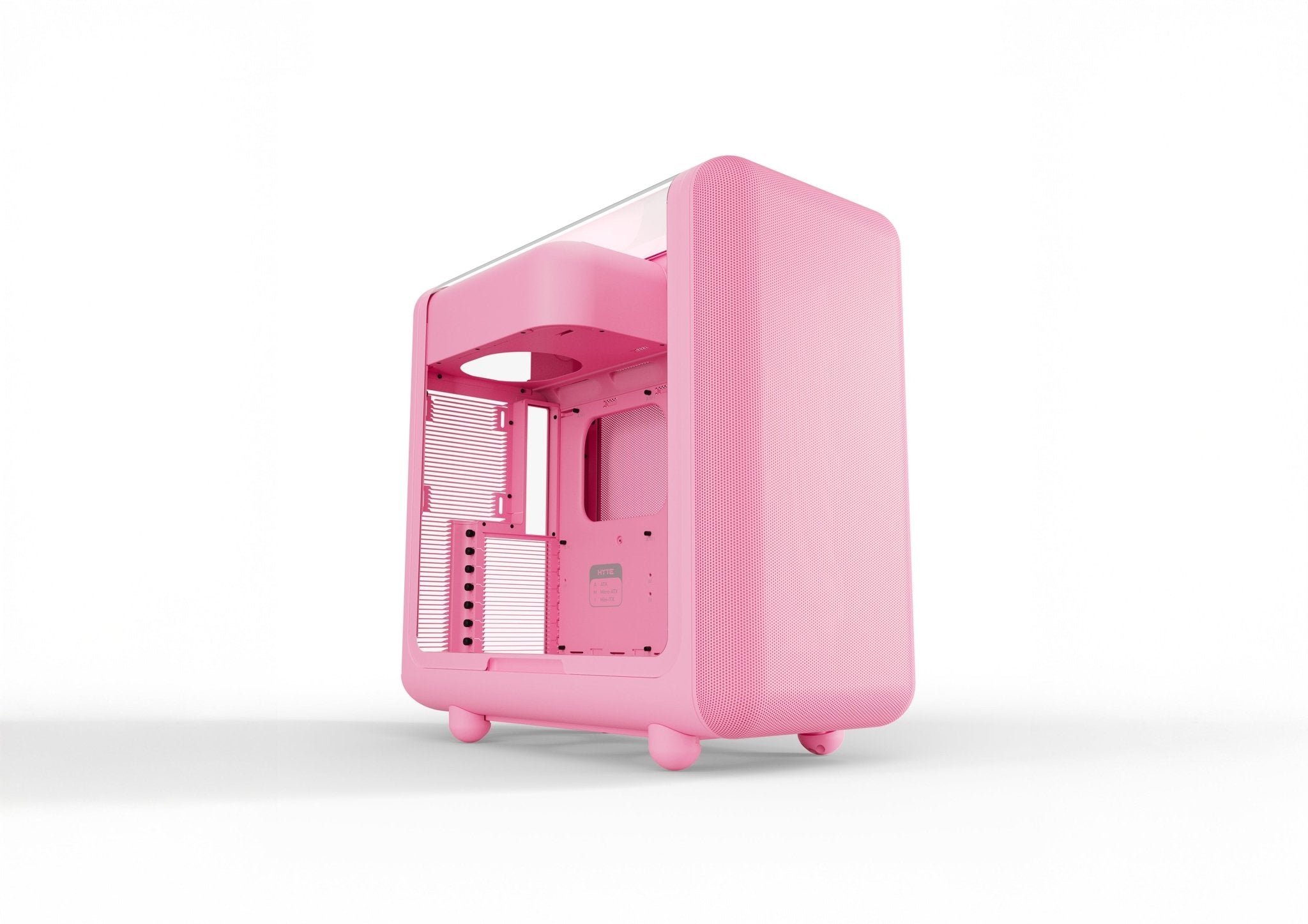 Gabinete HYTE X50 Strawberry Milk Mid Tower ATX - Vidrio Acústico 4mm - Soporte E-ATX y GPU 430mm - CS-HYTE-X50G-SM vista principal