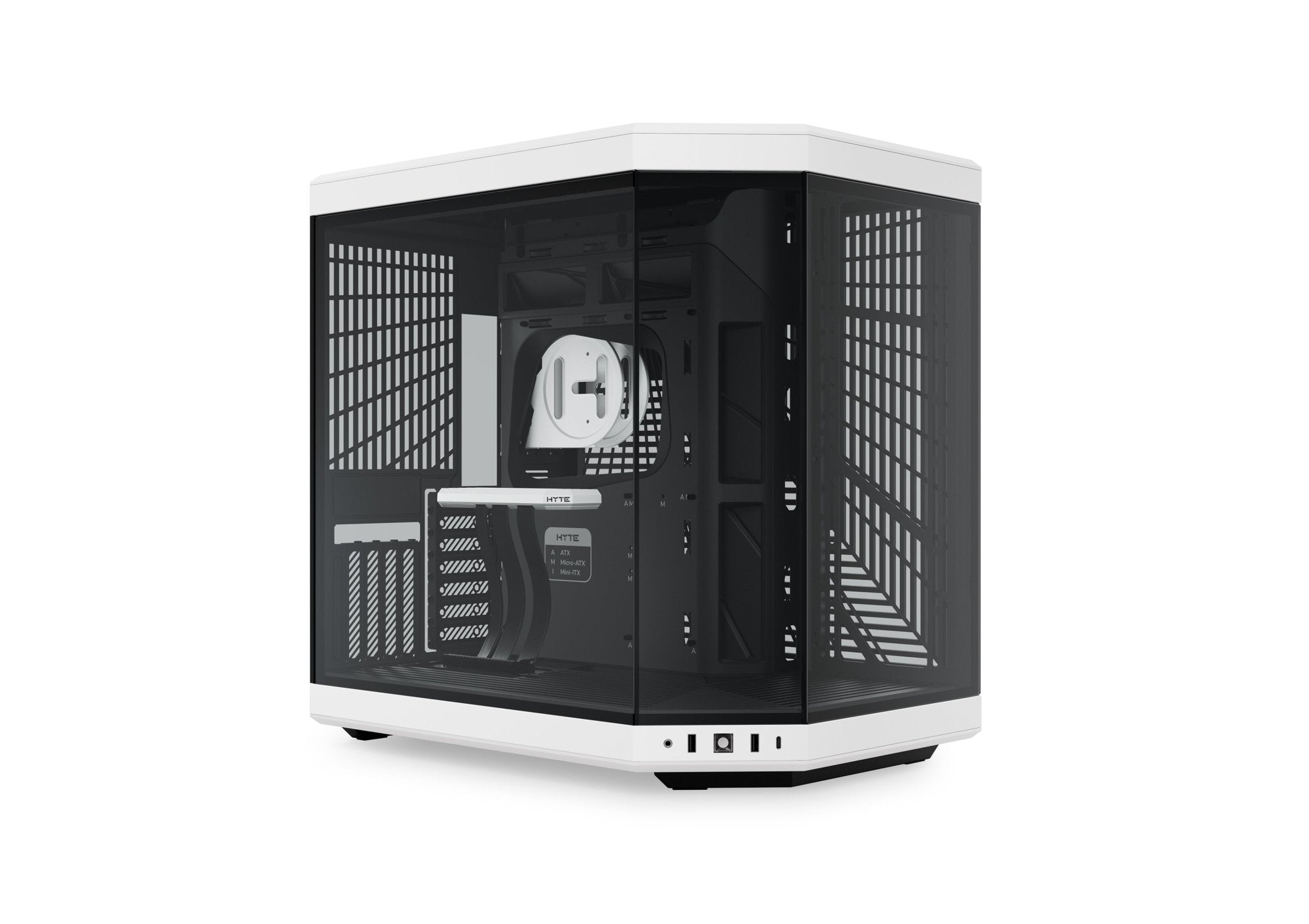 Gabinete HYTE Y70 Panda Mid Tower ATX - Doble Cámara - Riser PCIe 4.0 - GPU 422mm - CS-HYTE-Y70-BW vista principal