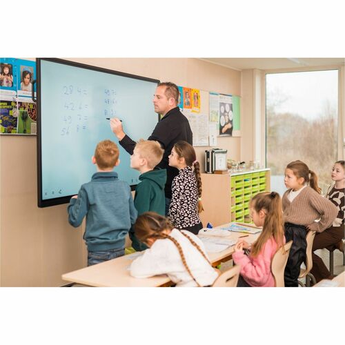 Pantalla de Colaboración i3CONNECT ELM 2 75" (1905mm) - 4K UHD 2160p - Panel LCD Direct LED 450cd/m² - Procesador ARM Octa-Core - 8GB RAM / 64GB Almacenamiento - Android 14 - Wi-Fi, Bluetooth 5.2 - 2 Altavoces (65W) - USB-C, HDMI (10010731) de I3-Technologies | first_variant_option_1 — Envío inmediato