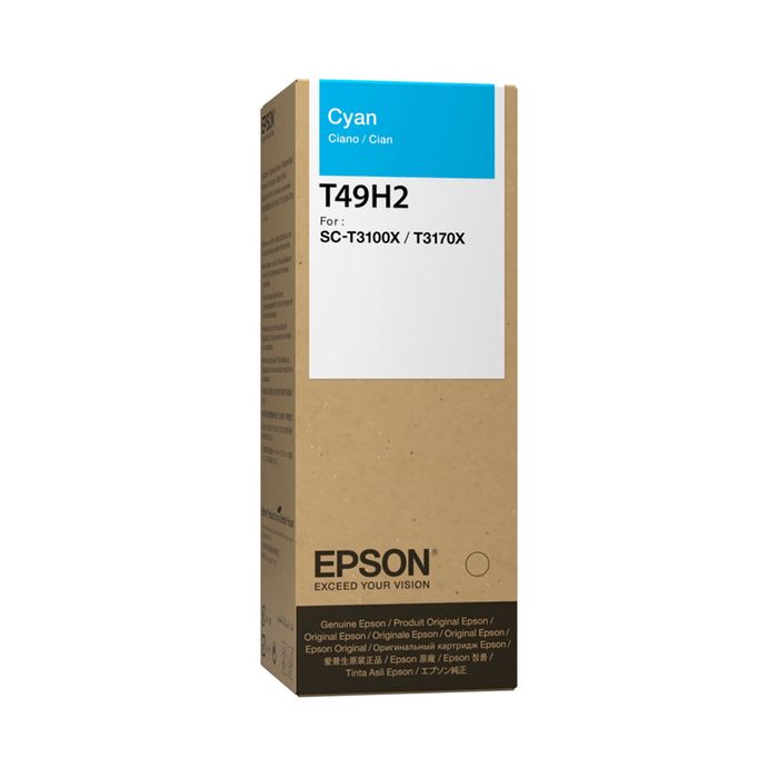 TANQUE DE TINTA EPSON T49H200 CIAN 140ML ALTA CAPACIDAD CALIDAD ORIGINAL