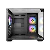 CASE Antec CX600M RGB Micro-ATX Mini Tower, Iluminación ARGB, Panel Lateral de Vidrio Templado, Compacto y Elegante