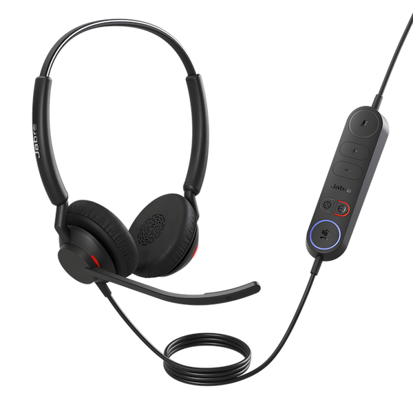 JABRA AURICULARES ENGAGE 40, ALÁMBRICO, 1.2 METROS, USB A/C, NEGRO