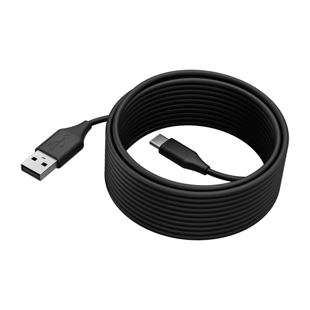 JABRA CABLE USB A MACHO - USB C MACHO, 5 METROS, NEGRO, PARA PANACAST 50