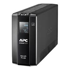 APC Back‑UPS Pro BR650MI | UPS Torre 650 VA / 390 W con AVR y Pantalla LCD | 6 Tomas de Salida | Autonomía hasta 25 min a 100 W | Protección contra Sobretensiones y Línea de Datos