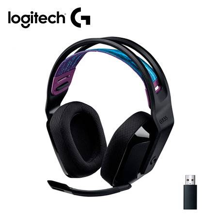 AURICULAR INALAMBRICO LOGITECH G535 GAMING, CON MICROFONO, CONTROL DE VOLUMEN, ALMOHADILLAS SUAVES, COLOR NEGRO (981-000971)