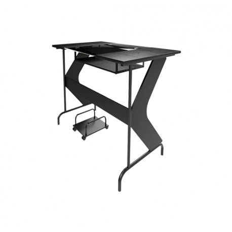 ESCRITORIO DE COMPUTADORA LOMBARDI CT-1027 COLOR NEGRO DISEÑO MODERNO RESISTENTE Y FUNCIONAL PARA OFICINA O HOGAR