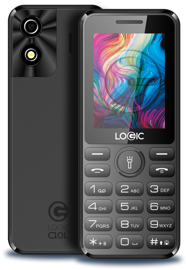 CELULAR LOGIC C10L 4G DUAL SIM 64GB PANTALLA 6.5" CÁMARA 13MP COLOR NEGRO