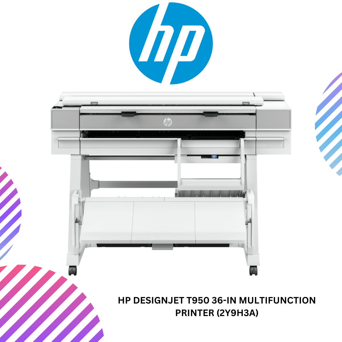 Impresora de gran formato de inyección de tinta A0 HP Designjet T950 - Includes Escáner, Copiadora, Impresora - 914.40mm (36") Ancho de Impresión 2Y9H3A - SMART BUSINESS