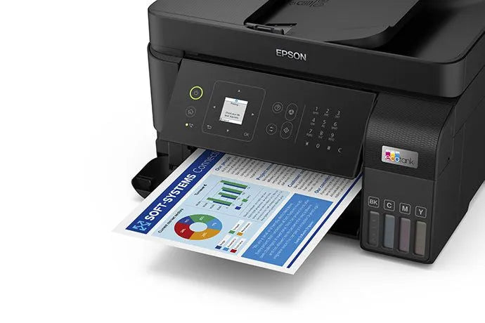 Impresora Multifuncional Wi-Fi 4 En 1 De Alto Desempeño Con Velocidades De Impresión Ultra Rápidas Epson Ecotank L5590 100% Sin Cartuchos - SMART BUSINESS