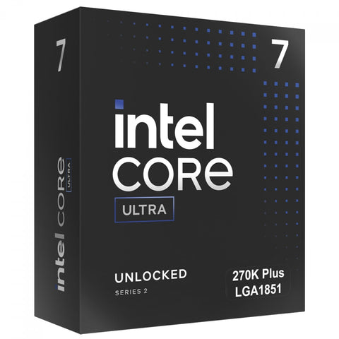 Procesador Intel Core Ultra 7 270K Plus BX80768270K caja frontal