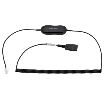JABRA 88011 - 102 CABLE GN1218 AC ATTENUATION 2 M – CONECTOR QD A RJ11, CONTROL DE VOLUMEN Y COMPATIBILIDAD CON TELÉFONOS DE ESCRITORIO 88011-102 - SMART BUSINESS