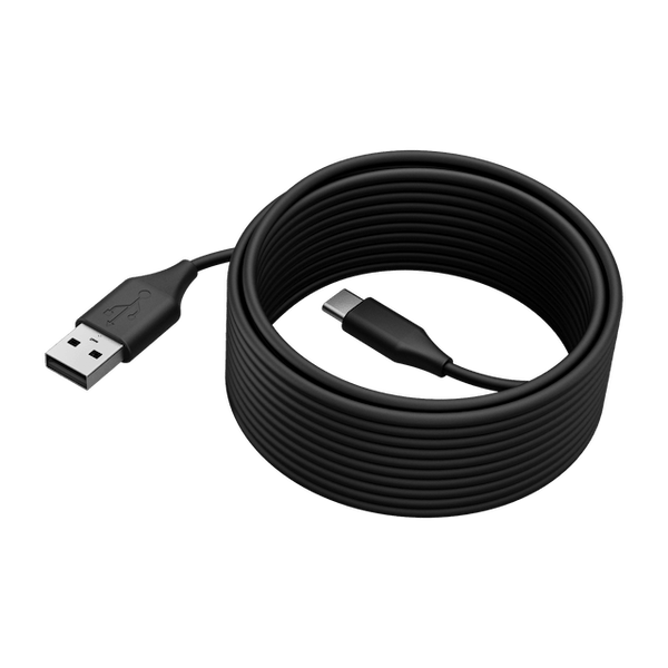 JABRA CABLE USB A MACHO - USB C MACHO, 5 METROS, NEGRO, PARA PANACAST 50 14202-11 - SMART BUSINESS