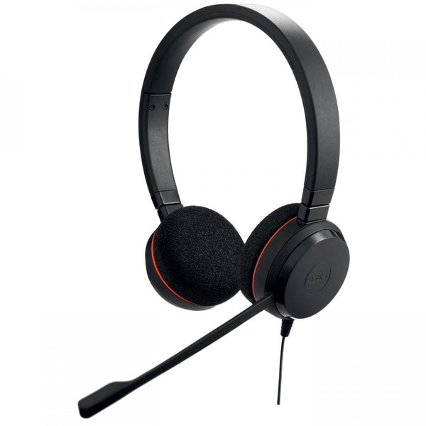 Jabra Evolve 20 Stereo MS Audífonos con Adaptador USB - C – Sonido Claro y Confortable para Profesionales y Trabajo Remoto 4999-823-169 - SMART BUSINESS