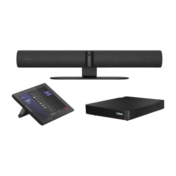 JABRA SISTEMA DE VIDEOCONFERENCIA PANACAST 50 ROOM SYSTEM MTR CON MICRÓFONO/CONTROLADOR/THINKSMART CORE, 4K ULTRA HD, 1X RJ - 45, 3X HDMI, 3 USB - A, NEGRO 8601-332 - SMART BUSINESS