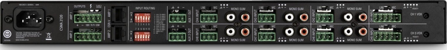 Mezclador Amplificador Jbl Commercial Csma 240 8 Entradas 2X40W (Ncsma240 - U - Eu) de Jbl | first_variant_option_1 — Envío inmediato