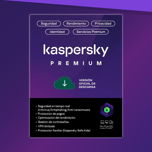 KASPERSKY PREMIUM + CUSTOMER SUPPORT LATAM 5 DVC 3 ACCOUNT KPM 1Y BS DNP KL1047DDEFS - SMART BUSINESS