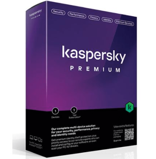 KASPERSKY PREMIUM ESD KL1047DDEFR – LICENCIA DIGITAL PARA 5 DISPOSITIVOS, 12 MESES DE PROTECCIÓN AVANZADA, RENOVACIÓN SEGURA Y RENDIMIENTO ÓPTIMO KL1047DDEFR - SMART BUSINESS