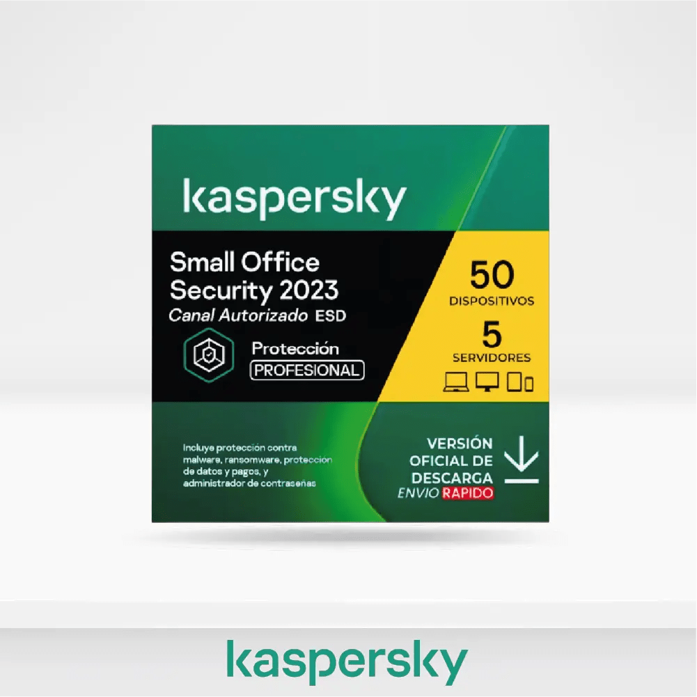 KASPERSKY SMALL OFFICE - LICENCIA BASE ESD - 50 PCS KL4541DDQTS - SMART BUSINESS