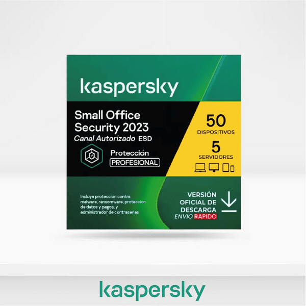 KASPERSKY SMALL OFFICE - LICENCIA BASE ESD - 50 PCS KL4541DDQTS - SMART BUSINESS