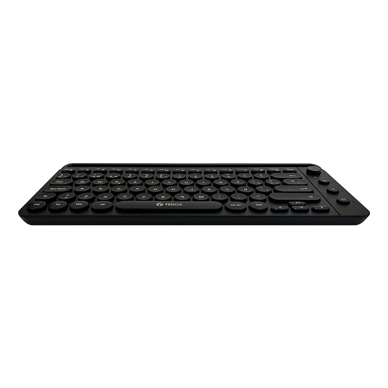TECLADO INALÁMBRICO TEROS TE-4064, 2.4 GHZ, BLUETOOTH 3.0, BLUETOOTH 5.2, 80 TECLAS, NEGRO
