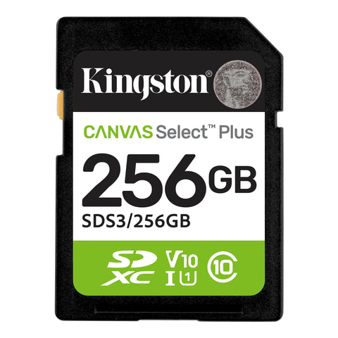 KINGSTON SDS3 256GB – TARJETA DE MEMORIA MICROSDXC CLASE 10, ALTA VELOCIDAD, IDEAL PARA SMARTPHONES, TABLETS, CÁMARAS Y ALMACENAMIENTO PORTÁTIL CONFIABLE de Kingston | first_variant_option_1 — Envío inmediato