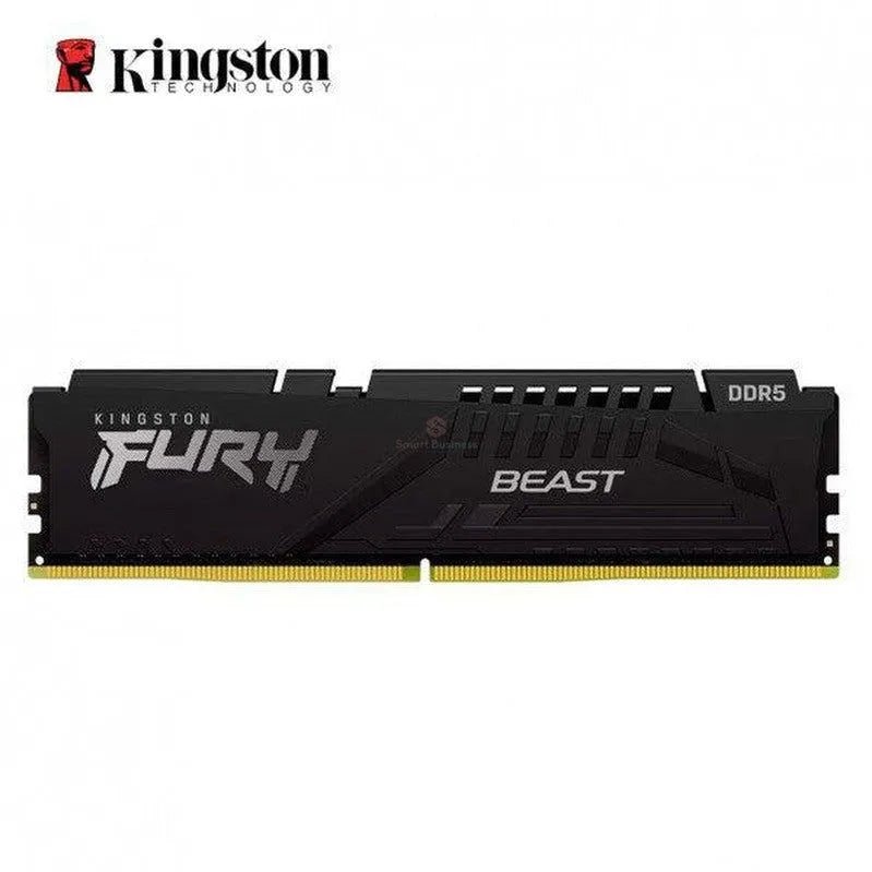 Memoria Ram Kingston Ddr5 8Gb, Frecuencia 5200 Mhz, Fury Beast Negro, Para Computadora De Escritorio (Kf552C40Bb-8) - SMART BUSINESS