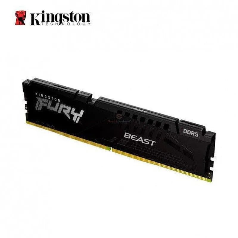 Memoria Ram Kingston Ddr5 8Gb, Frecuencia 5200 Mhz, Fury Beast Negro, Para Computadora De Escritorio (Kf552C40Bb-8) - SMART BUSINESS