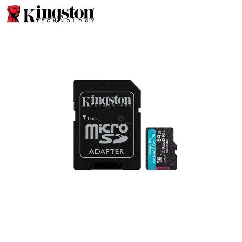 Kingston Microsdxc Kingston Canvas Go! Plus Sdcg3 - 64Gb - Class 10/Uhs-I (U3) - 170Mb/S Leer - 70Mb/S Escribir - SMART BUSINESS