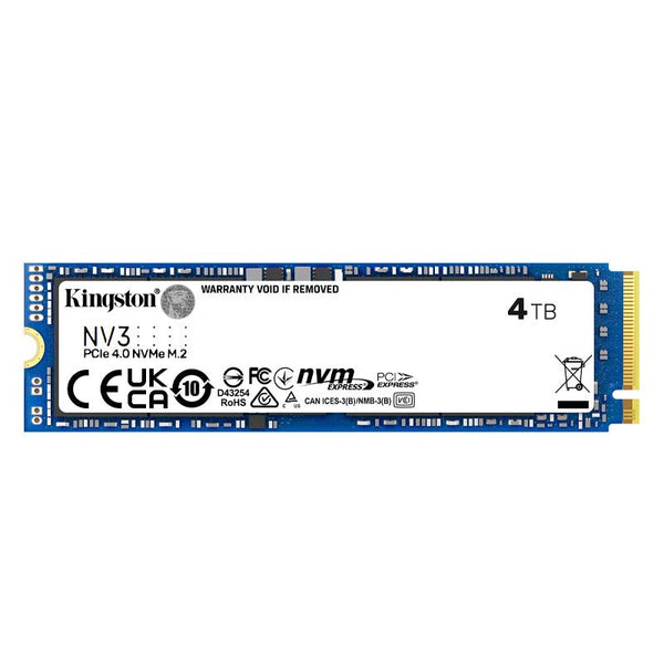 Unidad en estado solido Kingston 4000GB NV3 PCIe 4.0 NVMe M.2 SSD - SMART BUSINESS