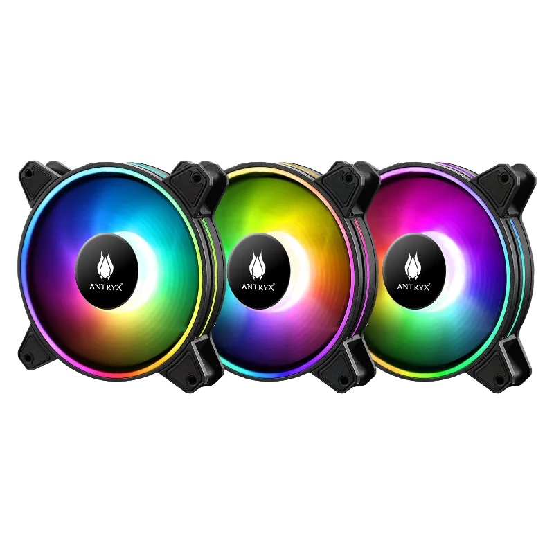 KIT ARGB ANTRYX SPECTRUM 310 NEGRO, 120MM X 3, C/ CONTROLADOR (P.N.: AAK-SP310) - SMART BUSINESS