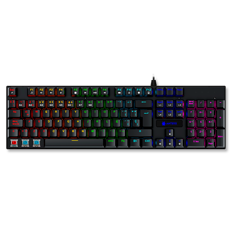KIT GAMING AUDIFONO + TECLADO + MOUSE ANTRYX GC- 3100 x3 BLACK, RED SWITCH (AGC-3100X3KRE-SP) - SMART BUSINESS