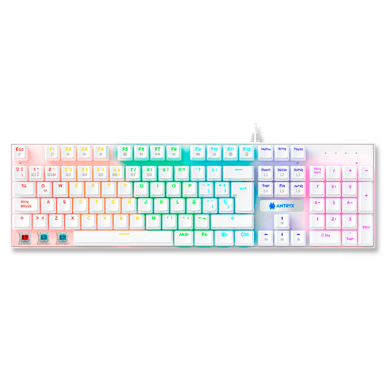 KIT GAMING AUDIFONO + TECLADO + MOUSE ANTRYX GC - 3100 X3 WHITE, BLUE SWITCH (AGC - 3100X3WBL - SP) AGC-3100X3WBL-SP - SMART BUSINESS