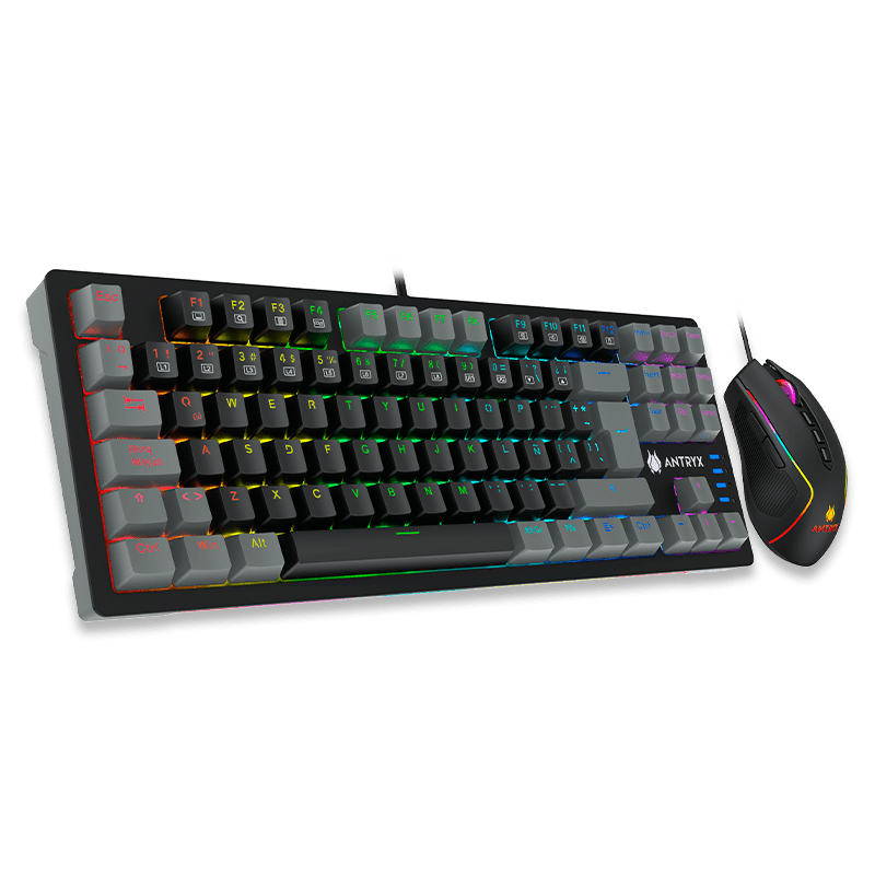 KIT GAMING TECLADO MECANICO + MOUSE ANTRYX GC - 5500, BLUE SWITCH (AGC - 5500KBL - SP) AGC-5500KBL-SP - SMART BUSINESS