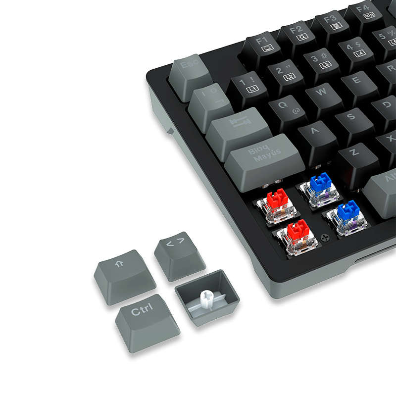 KIT GAMING TECLADO MECANICO + MOUSE ANTRYX GC - 5500, BLUE SWITCH (AGC - 5500KBL - SP) AGC-5500KBL-SP - SMART BUSINESS