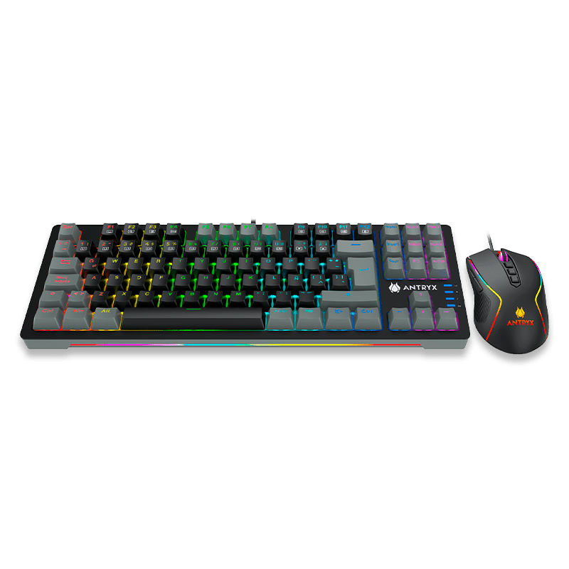 KIT GAMING TECLADO MECANICO + MOUSE ANTRYX GC - 5500, BLUE SWITCH (AGC - 5500KBL - SP) AGC-5500KBL-SP - SMART BUSINESS