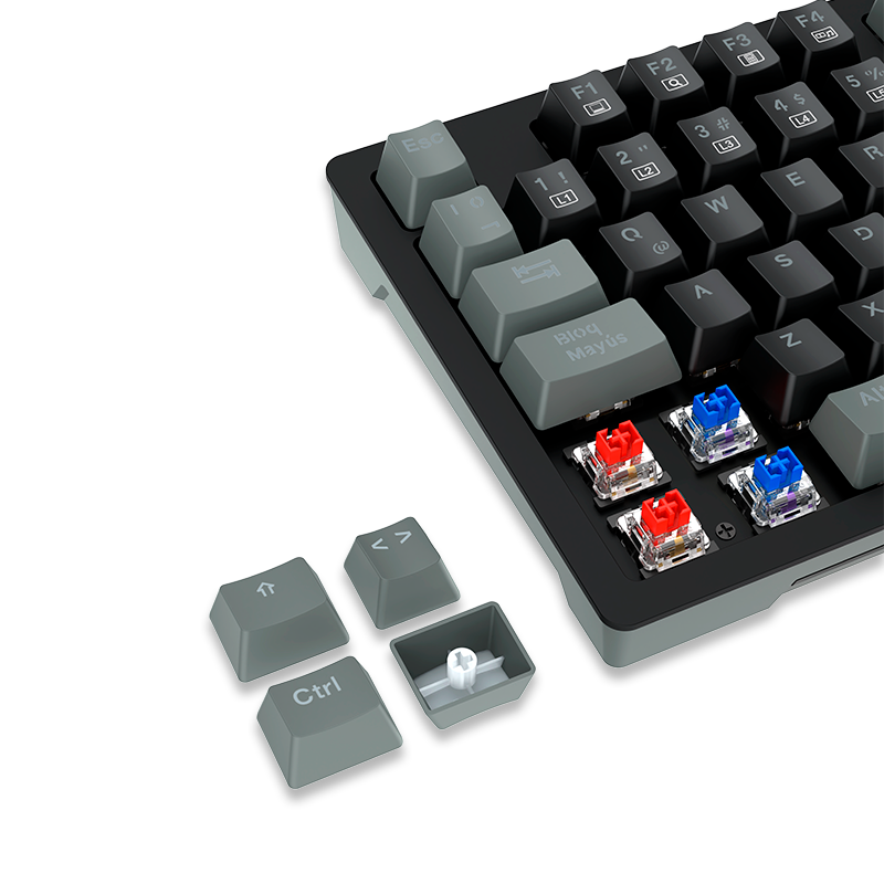 KIT GAMING TECLADO MECANICO + MOUSE ANTRYX GC- 5500, BLUE SWITCH (AGC-5500KBL-SP) - SMART BUSINESS