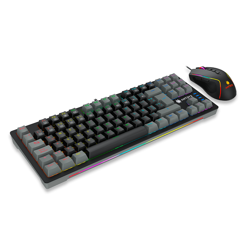 KIT GAMING TECLADO MECANICO + MOUSE ANTRYX GC - 5500, RED SWITCH (AGC - 5500KRE - SP) AGC-5500KRE-SP - SMART BUSINESS