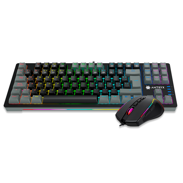 KIT GAMING TECLADO MECANICO + MOUSE ANTRYX GC- 5500, RED SWITCH (AGC-5500KRE-SP) - SMART BUSINESS