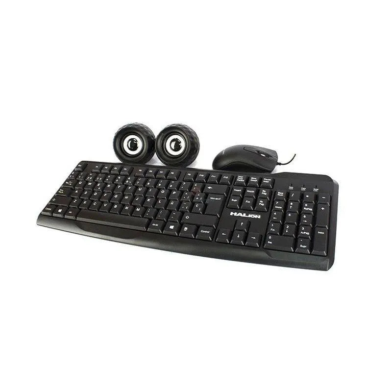 Kit Teclado Mouse Parlante 3 En 1 Halion Ha-Kit45 - SMART BUSINESS