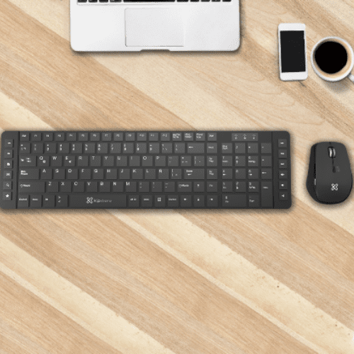 KIT DE TECLADO Y MOUSE KLIP XTREME REVOLUTION, INALÁMBRICO, USB, NEGRO (ESPAÑOL) de Klip Xtreme | first_variant_option_1 — Envío inmediato
