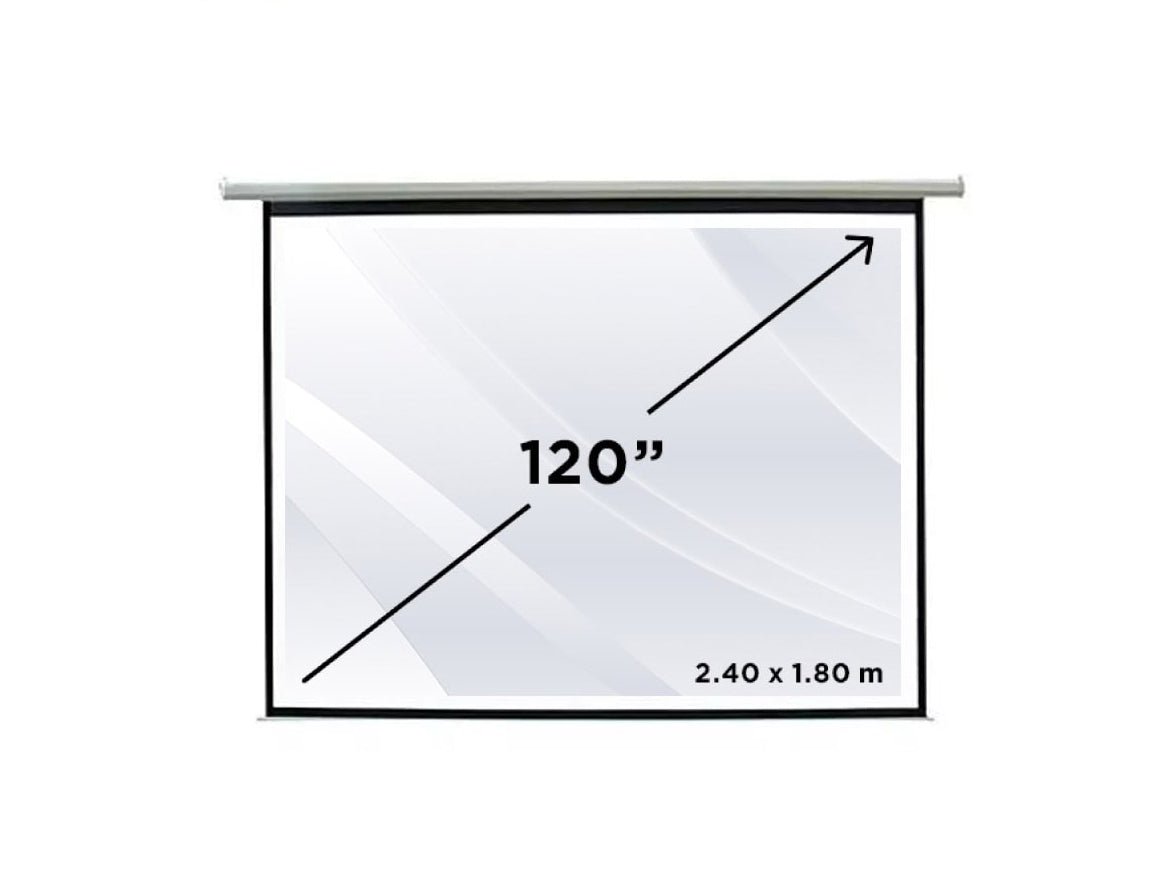 Klip Xtreme Pantalla de Proyección Manual KPS - 304, 120'', Blanco KPS-304 - SMART BUSINESS