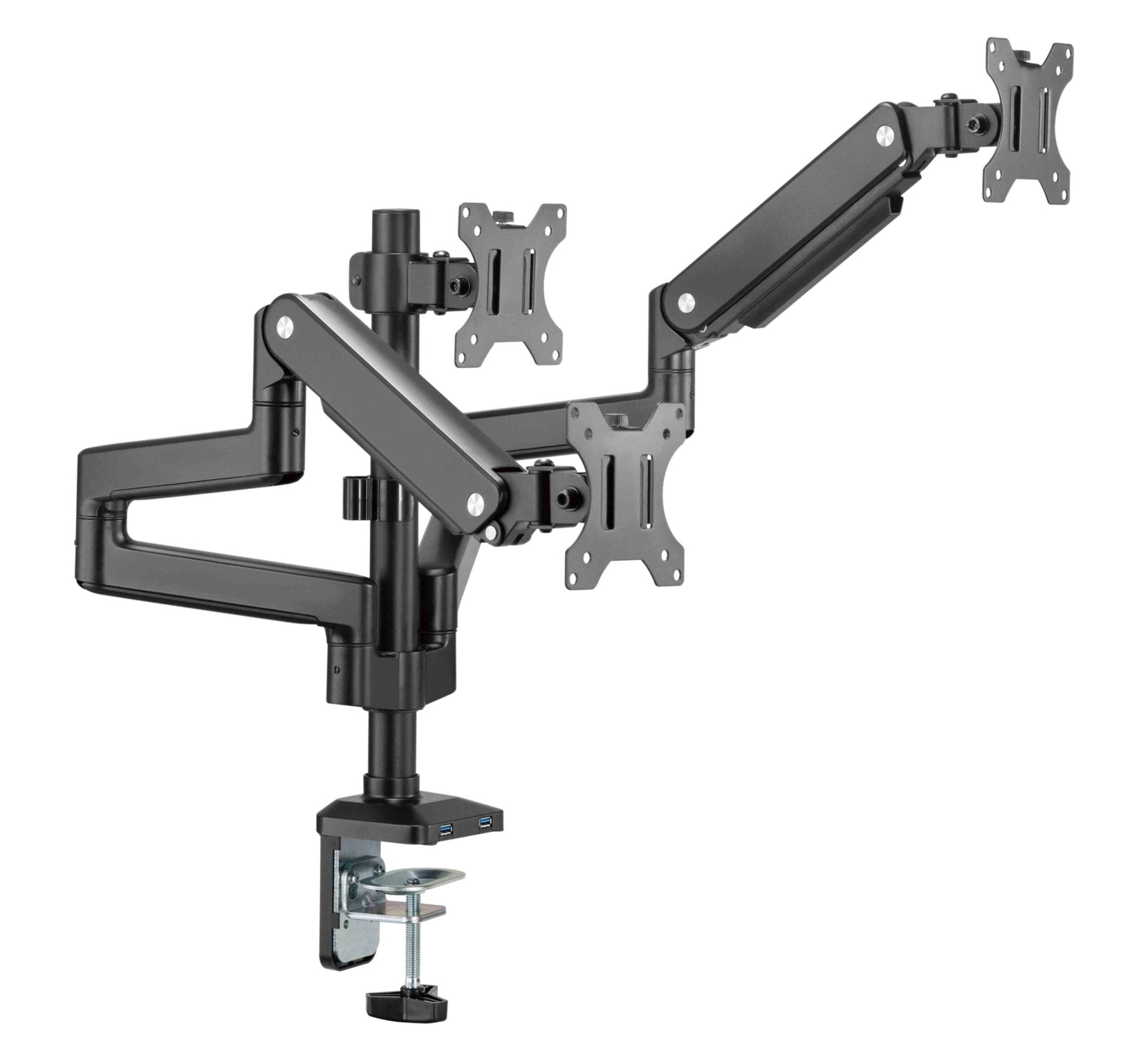Brazo Triple Koreano para 3 Monitores de 17 a 32 Pulgadas VESA 75/100 - GMK53-36UB de Koreano | GMK53-36UB — Envío inmediato