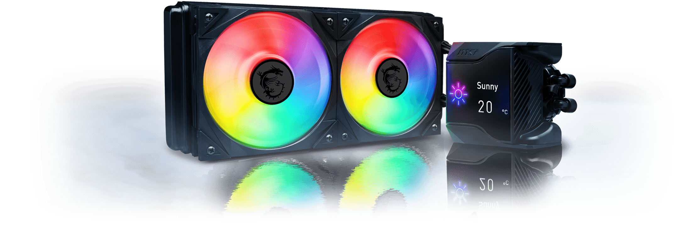 REFRIGERACIÓN LÍQUIDA MSI MPG CORELIQUID D240, 2 VENTILADORES, RGB, ALTO RENDIMIENTO, SILENCIOSO