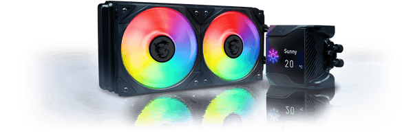 REFRIGERACIÓN LÍQUIDA MSI MPG CORELIQUID D240, 2 VENTILADORES, RGB, ALTO RENDIMIENTO, SILENCIOSO