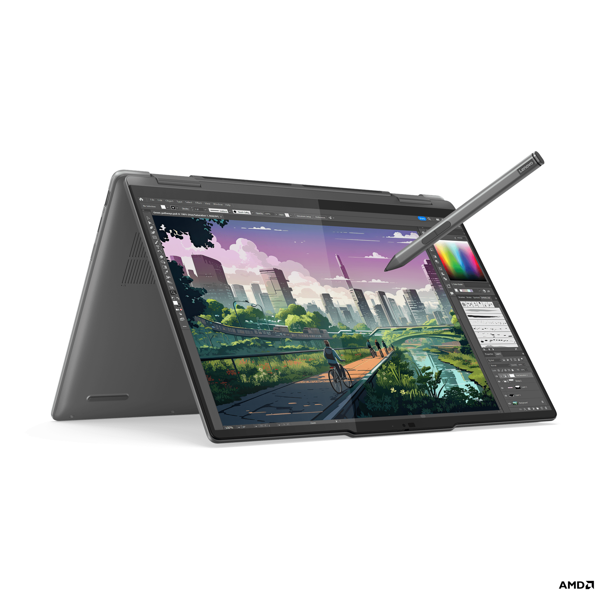 LAPTOP 2 EN 1 LENOVO YOGA 7 DE 14", AMD RYZEN 7 8840HS, 16GB RAM, DISCO SÓLIDO DE 1TB, MODELO 83DK009GLM 83DK009GLM - SMART BUSINESS