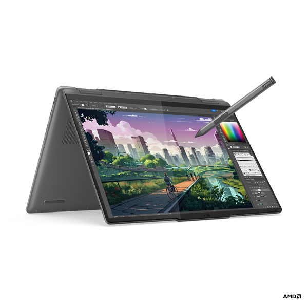 Laptop 2 en 1 Lenovo Yoga 7 de 14", AMD Ryzen 7 8840HS, 16GB RAM, disco sólido de 1TB, modelo 83DK009GLM - SMART BUSINESS