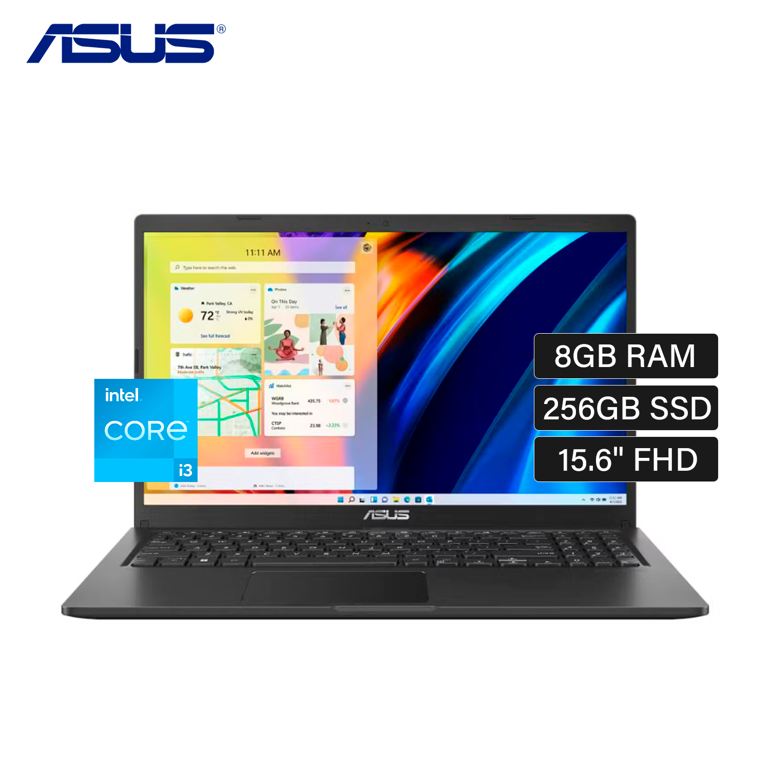 Laptop ASUS Vivobook E1504GA-NJ006W Intel Core i3 N305 RAM 8GB Disco 256GB 15.6" FHD Windows 11 - SMART BUSINESS